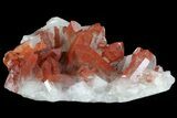 Natural, Red Quartz Crystal Cluster - Morocco #80562-2